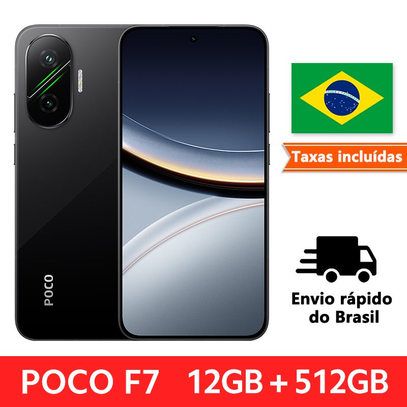 ?Estreia mundial?POCO F7 5G Smartphone Snapdragon 8s Gen 4 NFC 256GB 512GB 6,83