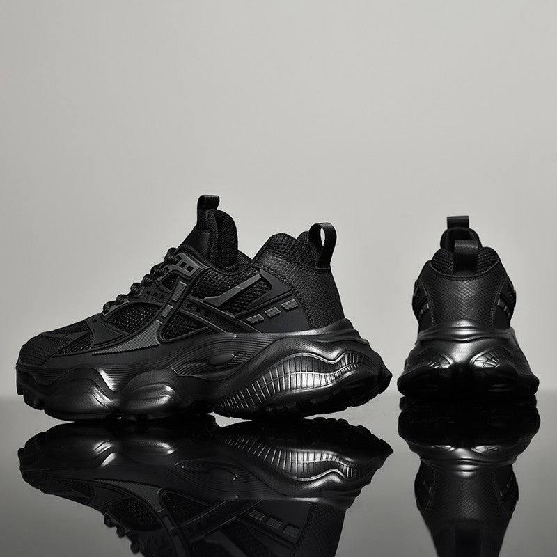 Tênis masculino casual atlético tênis de caminhada masculino preto alta quali