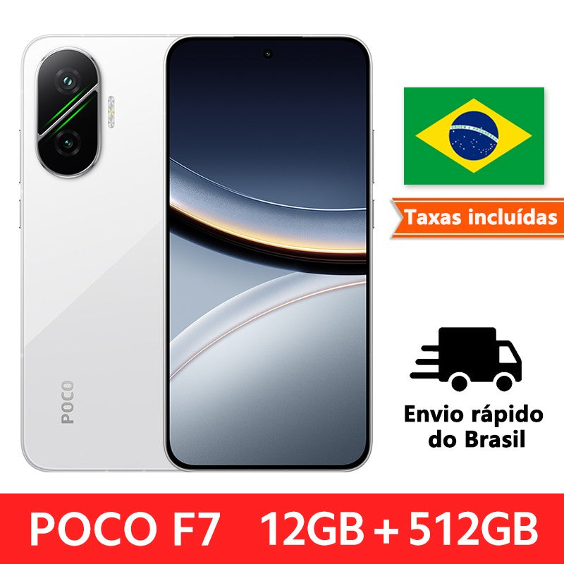 ?Estreia mundial?POCO F7 5G Smartphone Snapdragon 8s Gen 4 NFC 256GB 512GB 6,83