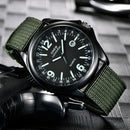 Xinew militar relógios masculinos moda fulgor luminoso relógio de quartzo cale