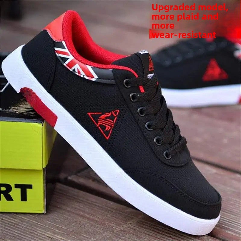 Sapatos de lona casuais masculinos primavera outono na moda calçados únicos es