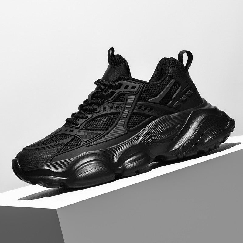 Tênis masculino casual atlético tênis de caminhada masculino preto alta quali