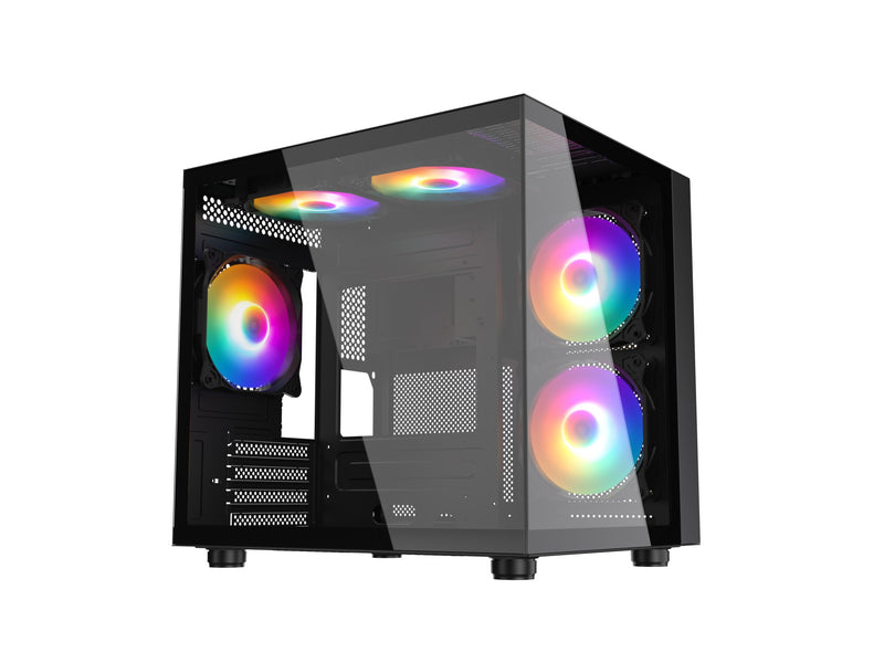 Gabinete Gamer Aquário PIXXO PRETO, M-ATX - CGH100B