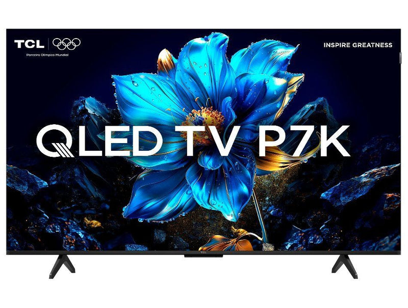 Smart TV 50&quot; TCL 4K UHD QLED 50P7K Google TV AiPQ Google Assistente 3 HDMI