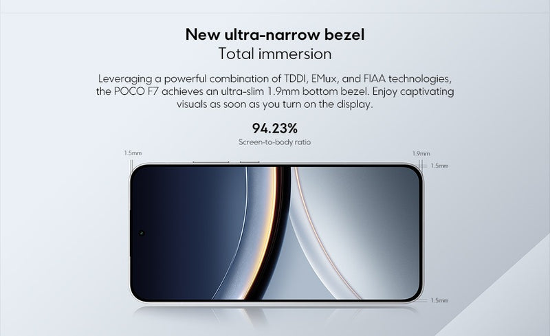 ?Estreia mundial?POCO F7 5G Smartphone Snapdragon 8s Gen 4 NFC 256GB 512GB 6,83