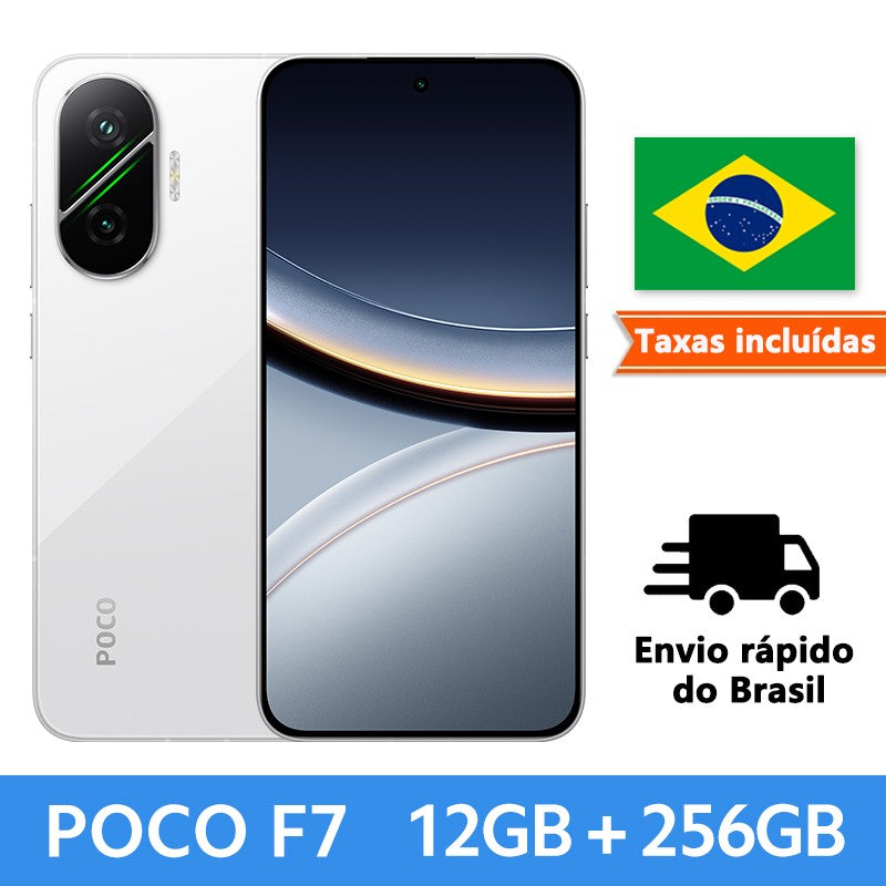 ?Estreia mundial?POCO F7 5G Smartphone Snapdragon 8s Gen 4 NFC 256GB 512GB 6,83