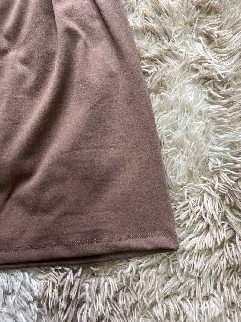 Vestido feminino de algodão sem mangas, cor sólida, alta elasticidade, vestido