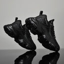 Tênis masculino casual atlético tênis de caminhada masculino preto alta quali