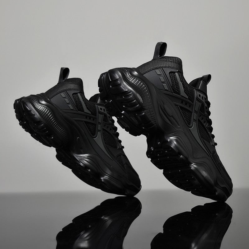 Tênis masculino casual atlético tênis de caminhada masculino preto alta quali