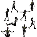 Kit 11 Elásticos Extensores Treino Funcional Academia Em Casa Ginastica Muscula