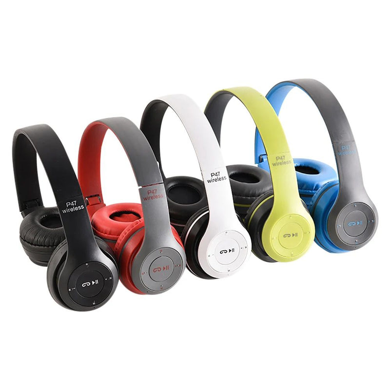 Bluetooth 5.0 Stereo P47 Headset, Jogo Desportivo Sem Fio, Série Dobrável, iPh