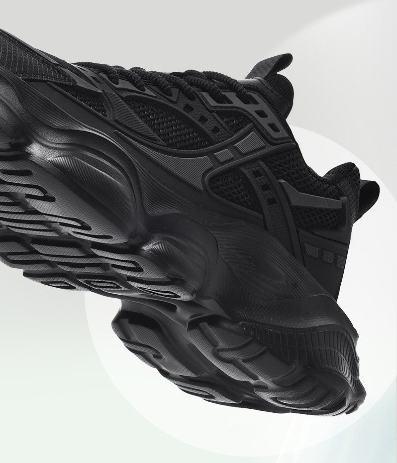 Tênis masculino casual atlético tênis de caminhada masculino preto alta quali