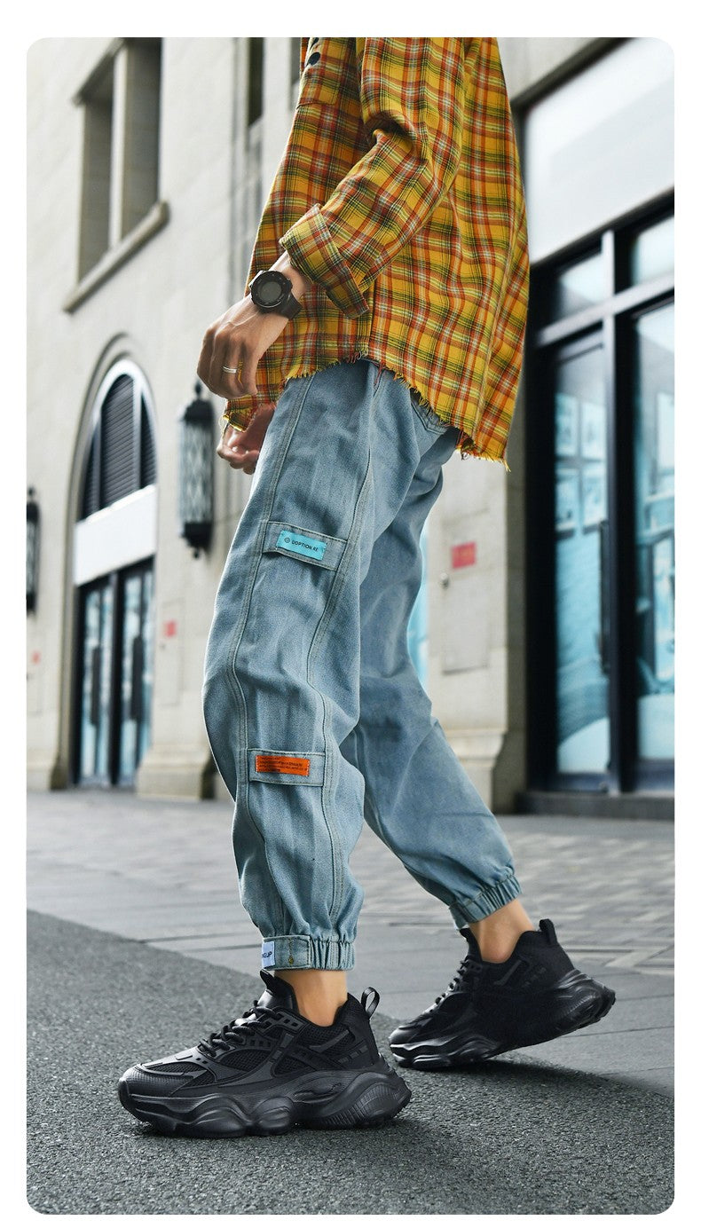 Tênis masculino casual atlético tênis de caminhada masculino preto alta quali