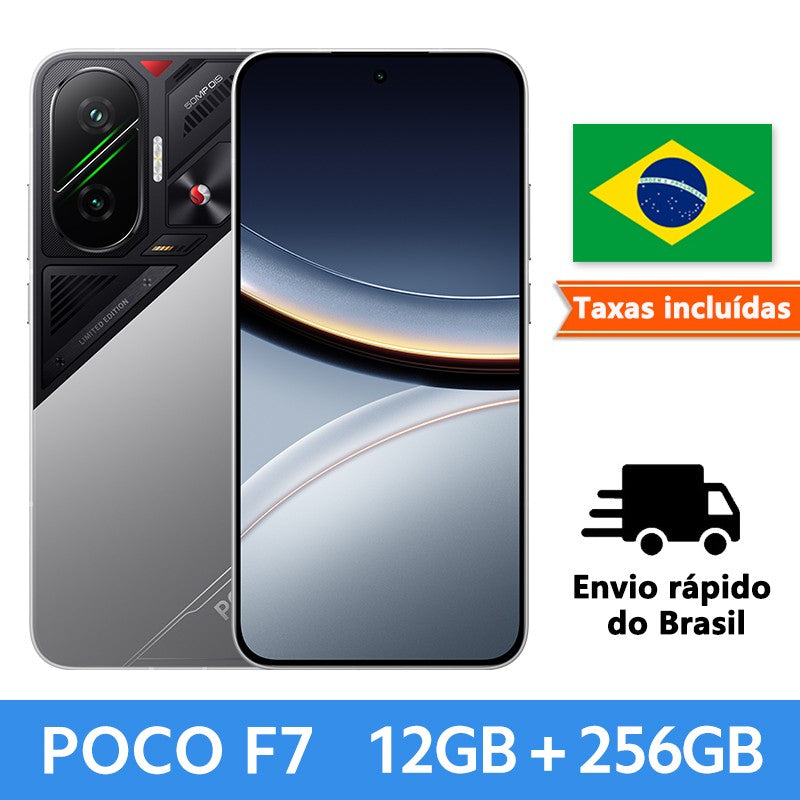 ?Estreia mundial?POCO F7 5G Smartphone Snapdragon 8s Gen 4 NFC 256GB 512GB 6,83