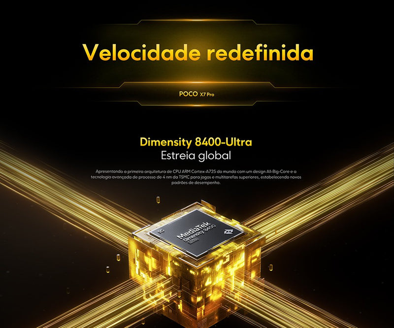 Versão global poco x7 pro smartphone dimensão 8400-ultra 6.67&quot; 120hz disp