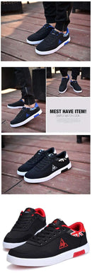 Sapatos de lona casuais masculinos primavera outono na moda calçados únicos es