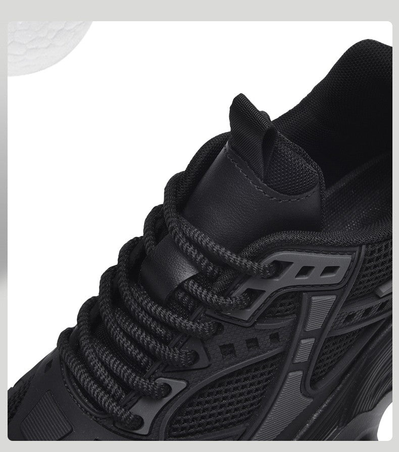 Tênis masculino casual atlético tênis de caminhada masculino preto alta quali