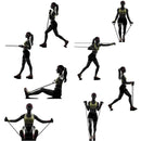 Kit 11 Elásticos Extensores Treino Funcional Academia Em Casa Ginastica Muscula