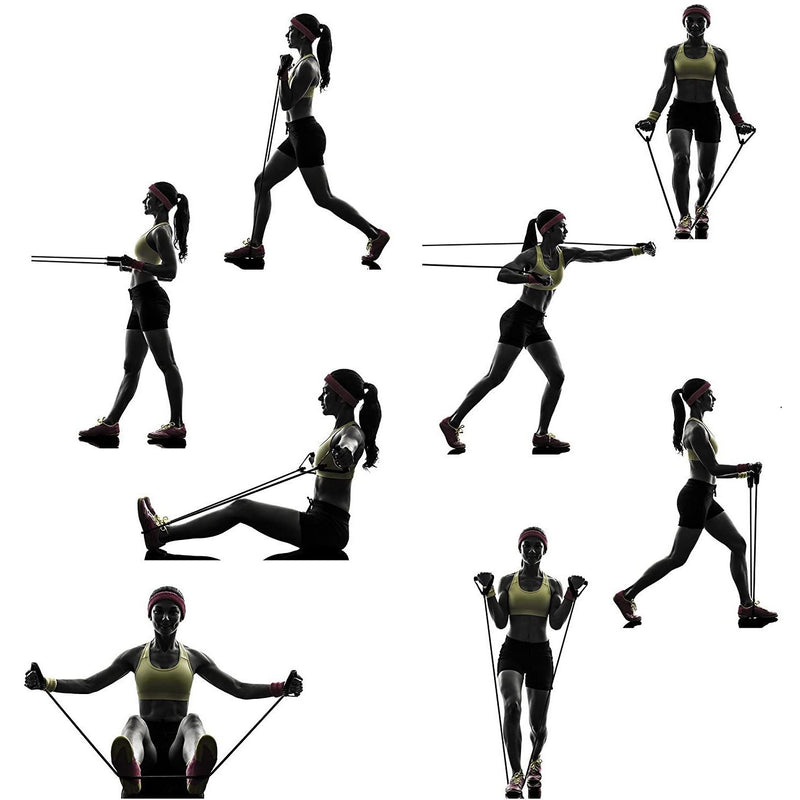 Kit 11 Elásticos Extensores Treino Funcional Academia Em Casa Ginastica Muscula