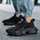 Tênis masculino casual atlético tênis de caminhada masculino preto alta quali