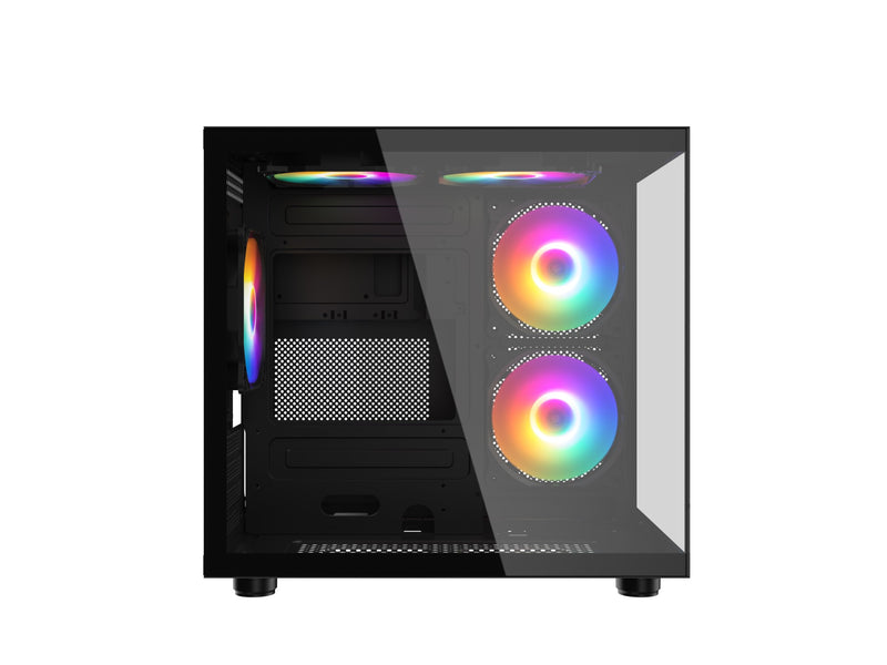 Gabinete Gamer Aquário PIXXO PRETO, M-ATX - CGH100B