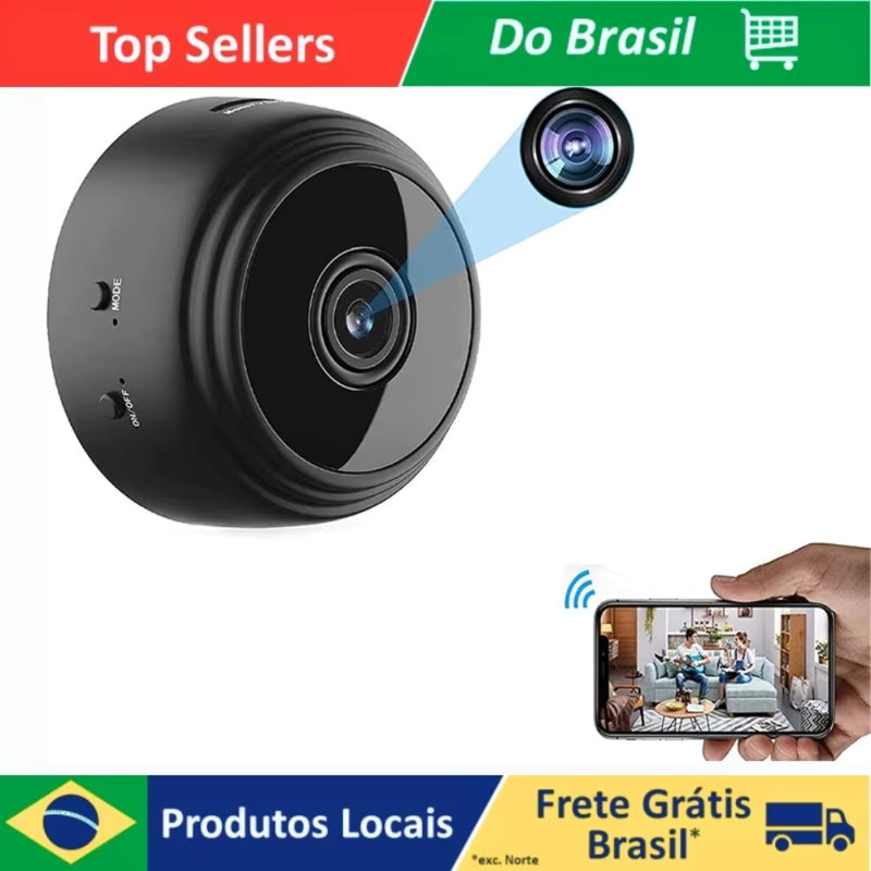 Mini Câmera A9 Original Sem fio 1080p Espiã Monitoramento Segurança Visão No
