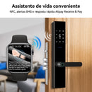 Relógio inteligente série 9 amoled smartwatch masculino 2024 nfc gps rastreado