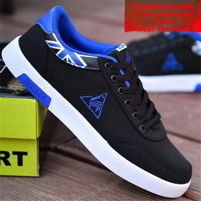 Sapatos de lona casuais masculinos primavera outono na moda calçados únicos es