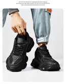 Tênis masculino casual atlético tênis de caminhada masculino preto alta quali