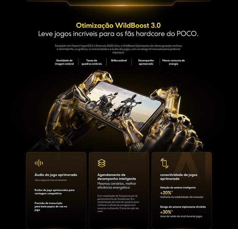 Versão global poco x7 pro smartphone dimensão 8400-ultra 6.67&quot; 120hz disp