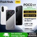?Estreia mundial?POCO F7 5G Smartphone Snapdragon 8s Gen 4 NFC 256GB 512GB 6,83